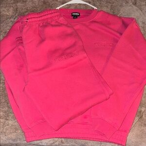 Oversized Pink PRETTYLITTLETHING Jogging Set